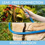 5/8 IN. × 75FT. Heavy Duty Rubber Garden Hose, High Flow 5/8" I.D. Brass Fitting No Memory Durable Heavy Duty Water Hose for Watering, Irrigation, Water Transfer Pump