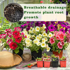 15 Pcs Ppherical Flower Pot Mesh Pad, Planter Inserts Bottom Grid for Large Pots, 3 Size Plant Pot Fillers Drain Hole Plugs Prevent Soil Leakage