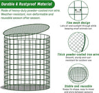 Convivium Plant Protectors from Animals 6 Packs, 13 x 12 in Metal Chicken Wire Cloche Plant Cages for Outdoor Plants, Garden Fencing Animal Barrier with Detachable Dome Lid, Stakes & Zip Ties
