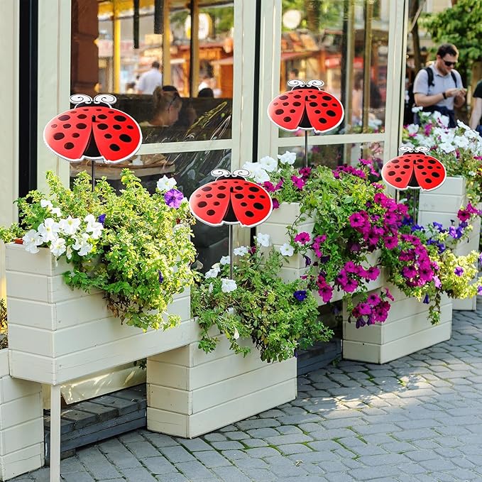 4 Pack Corrugated Plastic Plant Umbrellas for Outdoor Plants 12 Inch Garden Plant Shade Cover Hot Sun Animal Plants Umbrella for Patio, Potted Plant and Garden Beds Decor