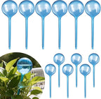 12-Pack Plastic Plant Watering Globes, Premium PVC Shatter-Resistant Plant Waterer, Self Watering Planter Insert with Tapered Opening, Automatic Watering Spikes for Daily & Vacation