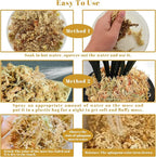 Legigo 2.2LBS Premium Sphagnum Moss for Plants- 40QT Natural Succulent Carnivorous Plant Moss Dried, Long Fiber Orchid Moss for Orchid Repotting Succulent Sarracenia Potted Plants Gardening & Reptiles