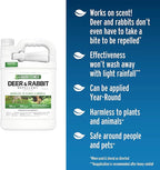 Liquid Fence Deer And Rabbit Repellent Ready-To-Use, Apply Year-Round, 1 Gallon