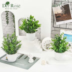 Der Rose 8 Pack Fake Plants Small Artificial Faux Potted Plants for Home Office Farmhouse Bathroom Bedroom Decor Indoor