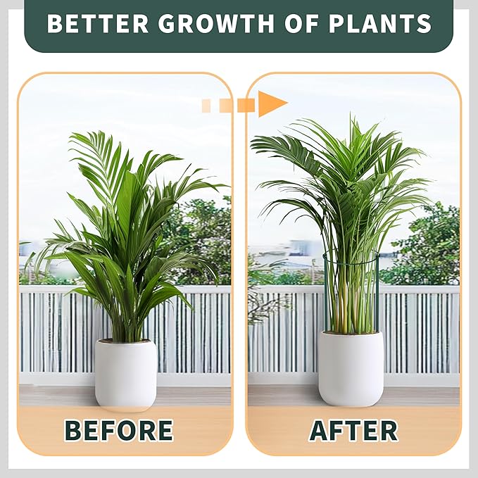 TCBWFY 4 PCS Plant Supports 16" Dx46 H Peony Cages and Supports,6mm Thick Metal Wire Heavy-Duty Garden Stakes for Indoor & Outdoor Plants,Ideal for Peony,Tomato,Hydrangea,Rose