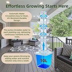 Hydroponic Growing System Kit - Hydroponic Tower Indoor Smart Vertical Garden,Hydroponic Vegetable System,35 Pods, Automatic Timer, Gardening Gift