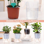 ORIMERC 40 Pack Net Pots 4 inch Net Cups Pots for Hydroponics Supplies with 60 feet Self Watering Wick for Aquaponics Buckets Insert Orchid kratky Vegetable Gardening Grow Netted Baskets Slotted Mesh