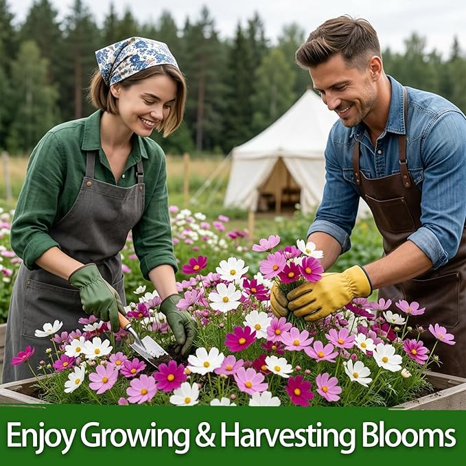LUOJIBIE Cosmos Seeds, 8500+ Mixed Colors Cosmos Seeds for 2026, High Germination Non-GMO Cosmos Flower Seeds for Planting, Wildflower Seeds for Planting Indoor Outdoor, Open Pollinated