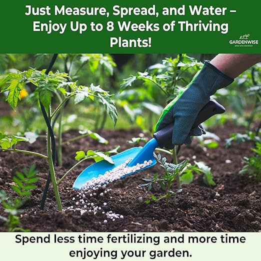 Gardenwise 13-13-13 Slow Release Granular Fertilizer – All Purpose Plant Food 13 13 13 for Outdoor Grass, Vegetables, Roses, Flowers, Shrubs, Trees. Lawns, Gardens, Potted Plants (10 quarts)