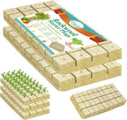 Legigo 1.2 Inch Rockwool Cubes Seed Starter Plugs for Hydroponics, RockWool Planting Grow Cubes for Hydroponic Tower Garden Soilless Cultivation Plants Germination Cutting Clone (6 Sheet, 216 Plugs)