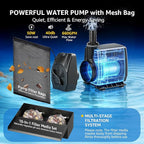 8" Pond Waterfall Kit, 660GPH Ultra Quiet Pump, 304 Stainless Steel Spillway, 9.8FT Freeze-Proof Tubing & 16.4FT Cord - Complete Water Feature Set for Garden, Koi Pond & Backyard Decor