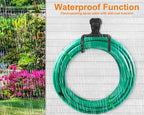 PeoMev Metal Garden Hose Holder - Heavy Duty Hose Hanger Wall Mounted Water Hose Holder for Outside Yard, Sturdy Hose Reel Hose Hooks for Water Hose, Extension Cords