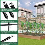 Tall Garden Arch Trellis for Climbing Plants Outdoor, 7.2 ft Walkway Trellis, Heavy Metal Archway Arbor Tunnel Large Trellis for Vegetables Fruits Flower Plant Cucumber Trellis for Garden Raised Bed