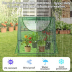 36"×36"×36" Green Houses for Outside, Portable Mini Greenhouse with Mesh Vents, Weatherproof PE Plant Shelter for Patio Gardening
