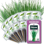 Seed Pods for All Hydroponics Growing Systems, 12 Pods Herb Kit (Chives)