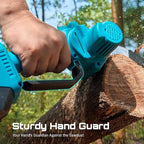 SEESII Chainsaw 6 Inch Mini Electric Chainsaw Cordless Battery Powered, 2026 Upgraded Hand Held Saw with 2x2000mAh Battery for Wood/Trees Trimming, Chain Saw Gift for Men Dad Husband Fathers Gardener