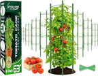 Legigo 8-Pack Up to 63inch Tomato Cages for Garden Plant Support- Garden Stakes Tomato Cage, Tomato Trellis for Potted Plants, Tomato Cages Plant Stakes for Climbing Vegetables Plants Flowers