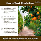 GARDENWISE Professional Citrus Fertilizer + Vital Micronutrients; Perfect Balanced NPK for All Citrus; for Indoor and Outdoor Plants; Orange, Lime, Avocado and Lemon Tree Fertilizer (4 QUARTS)