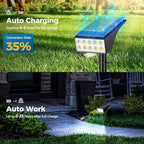 WENATY Solar Lights Outdoor Waterproof, Solar Spot Lights- 2 Pack/4 Mode LED Spotlights 2-in-1 Auto On/Off Powered Landscape Lighting for Outside Yard Wall Garden Path Driveway, Cool White