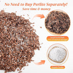 Orchid Bark Potting Mix - 18QT Natural Orchid Potting Mix for Repotting, Blended with Small Pine Bark and Perlite to Provide Ideal Ventilation and Good Drainage for Orchids and Other Potted Plants