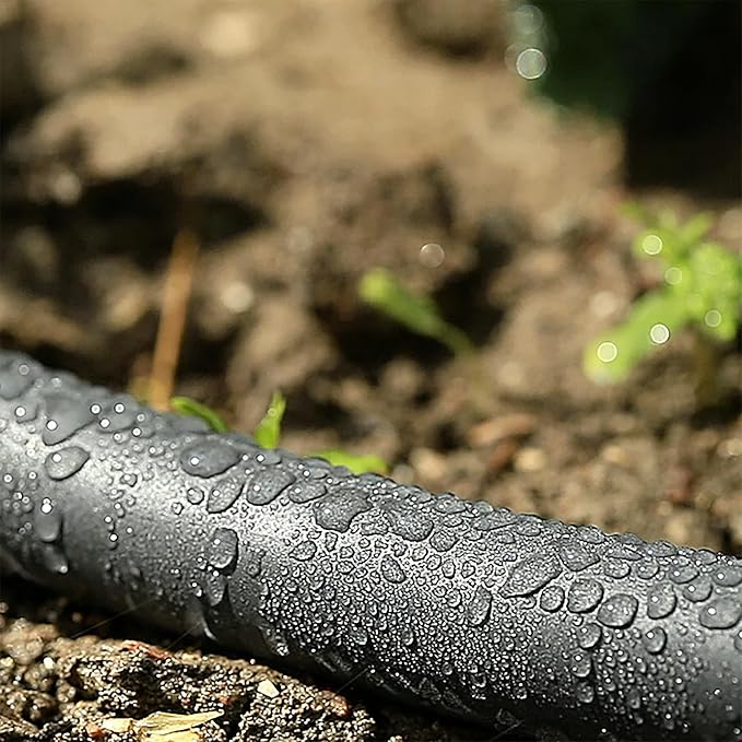 Gilmour 5/8" x 50' Round Weeper Soaker Hose for Garden Beds, Drip Irrigation Outdoor Hose, Flexible Garden Hose for Vegetable Gardens, Flower Beds, Lawns, and Orchards