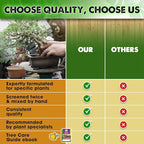 DUSPRO Recycle Premium Bonsai Soil Mix Ready to Use Pre-Mixed 5in1 with Akadama, Pumice, Vermiculite, and Peat Moss Professional Bonsai Potting Soil Mix 4 Qrt