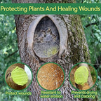 Tree Wound Sealer, 300g Pruning Sealer, Grafting Wax with Brush Tree Trunk Paint Protection Rapidly Form Protective Film for Damaged Trees Bark Repair Pruning Seal Fruit Tree Maintenance, Green