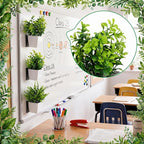 3 Pcs Magnetic Plants Classroom Decor Artificial Potted Potted Greenery Mini Fake Plants with Magnets Back to School Teacher Appreciation Gift for Whiteboard Blackboard Home Office(Greenery)