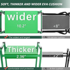 FLINTER Wider Garden Kneeler and Seat, Heavy Duty Thick Gardening Bench for Kneeling and Seat - Garden Kneelers for Seniors, Gardening Stools for Women, Grandparents, Gardeners, Green