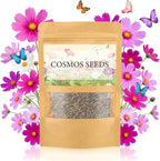 LUOJIBIE Cosmos Seeds, 4,500+ Cosmos Flower Seeds for 2026, Wildflower Seeds for Planting Outdoor Garden, Crazy Blend Mix Color, No Filler, 1.5 Oz Packet, Easy to Grow