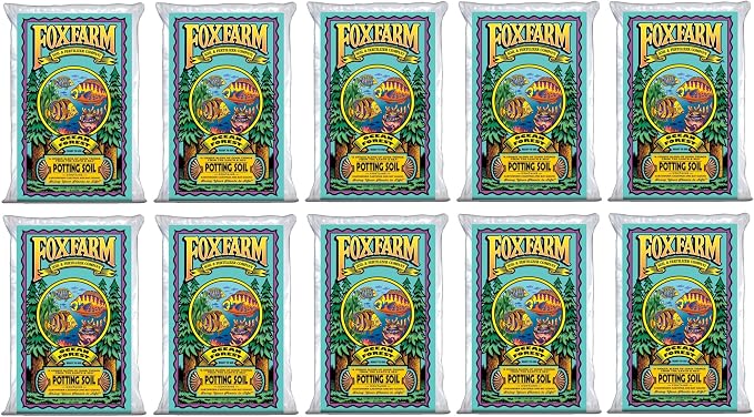 FoxFarm Ocean Forest Potting Soil, 1.5cu ft (Pack of 10) - Light, Aerated Texture, Designed for All Container Plants