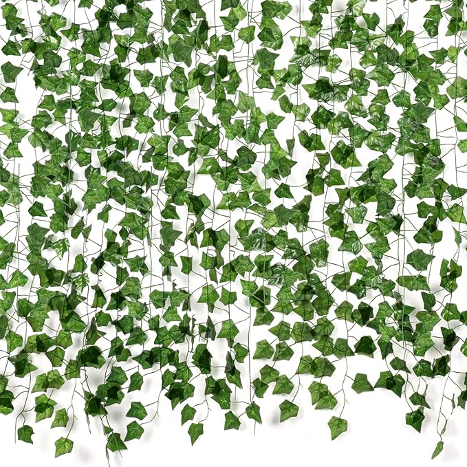 ARTKAIKE Fake Vines for Room Decor Aesthetic Artificial Plant Ivy Leaves Hanging Greenery Garlands for Home Bedroom Wall Wedding Party Decor (252FT 36PCS Vines)