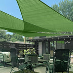 LOVE STORY Custom Size 12'x24'x26.8' Piquant Green Sun Shade Sail Right Triangle Sunshade Fabric Awning Canopy for Patio Backyard Carport Pergola (Customized)