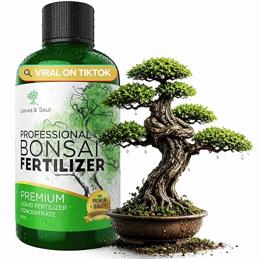 Professional Liquid Bonsai Plant Fertilizer | 3-1-2 Concentrate for Bonsai Plants and Trees | Multi-Purpose Blend & Gardening Supplies | 8 oz Bottle