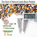 CJGQ 2.4lb Aquarium Gravel for Plants, 1/4Inch Fish Tank Gravel for Succulent Cactus and Bonsai, Decorative River Rocks Pebbles for Gardening, Flower Pots, Landscaping,Terrarium