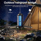 TYPEC 2 Pack Solar Bug Zapper, 3 Solar Charging Panels, 4200V Mosquito Zapper, Auto On/Off LED Light, IP67 Waterproof, USB-C & Solar Powered, Indoor Outdoor Insect Killer for Yard Patio Garden