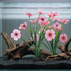 POPETPOP Aquarium Artificial Plastic Plants Decoration: 2pcs Aquarium Artificial Plants Decoration Ornament Fish Tank Hides Accessories