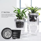 3 Inch Net Pots for Hydroponics 60 Packs with Plant Labels 60Pcs Heavy Duty Wide Mouth Net Cups Slotted Mesh Pot Garden Supplies (3 inch 60 Packs)