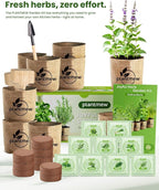Gift for Women, Mom, Her – 9 Herb Indoor Window Garden Kit | Complete Herb Seeds Starter Set with Pots, Soil, Tools & Markers | Non-GMO Heirloom Herbs | Birthday, Housewarming, New Home, Mother's Day