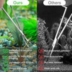 4Pcs Aquascaping Tools, Jeimier Aquascape Kit, Long and Strong Aquarium Tweezers, Scissors, Algae Scraper, Aquarium Plant Tools, Fish Tank Plant Trimming Kit