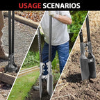 Post Hole Digger Heavy Duty Manual Hole Digger with Scale Mark for Digging,58 inches