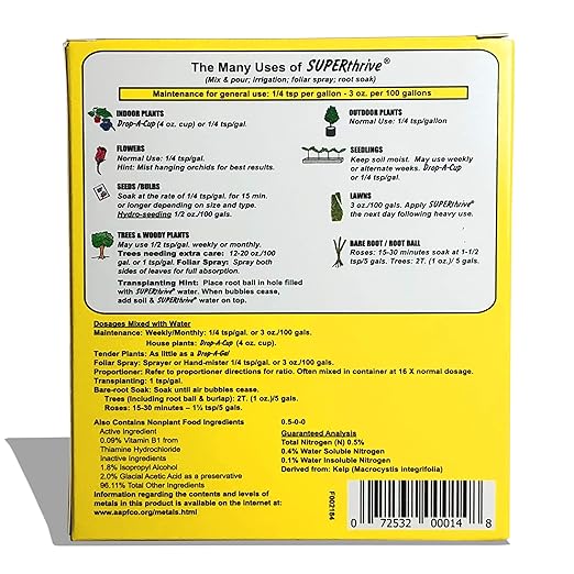 SUPERthrive Original Plant Vitamin Solution with Kelp for All Plants, 4 Oz. - 2 Pack