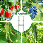PAMASE Tomato Cages for Garden - 45x14.5x14.5in Square Tomato Plant Support Pole, Heavy Duty Steel Plant Tower Stakes Cucumber Trellis for Climbing Vegetable Flowers Fruits, 4 Pack