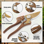 Lothee Japanese Gardening Scissors Made in Japan, Carbon Steel Flower Pruning Shears Heavy-duty Gardening Scissors, for Pruning Plants