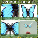 Hsei 2 Pcs Small Metal Plant Umbrella for Outdoor Butterfly Plants Shade Cover 12 Inch Garden Sunshade Disk for Potted Live Decor Provide Shelter from Blazing Sun