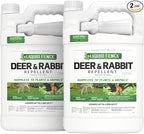 Liquid Fence Deer And Rabbit Repellent Ready-To-Use 1 Gallon, Apply Year-Round, 2 Pack