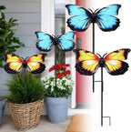 Hsei 2 Pcs Small Metal Plant Umbrella for Outdoor Butterfly Plants Shade Cover 12 Inch Garden Sunshade Disk for Potted Live Decor Provide Shelter from Blazing Sun