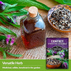 Comfrey Seeds for Planting - Symphytum Officinale Medicinal Perennial Herb for Compost Tea & Natural Skincare - True Slippery Root Non-GMO Heirloom - Survival Garden Seeds (1 Pack)