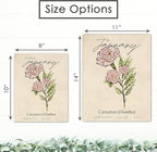 January Birth Flower Art Print - 11x14 (Unframed) | Capturing the Splendor of the January Birth Flower | Decor Accent for Birthdays and Special Occasions | Living Room Decor | Modern Home Decor