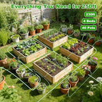 Compact Programmable Solar Automatic Plant Waterer Kit Work with Indoor Outdoor,Self Watering Drip Irrigation Pump Indoor/Outdoor Vacation Free (236 FT (36FT Main Tube+200FT Distribution Tube) Kit)